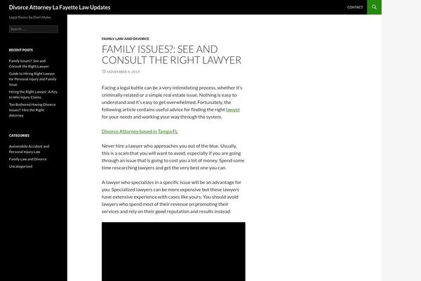Twenty Fourteen theme site design template sample