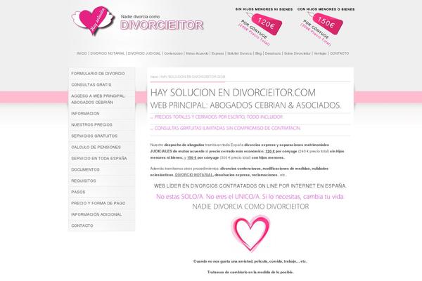 Site using Elementor plugin