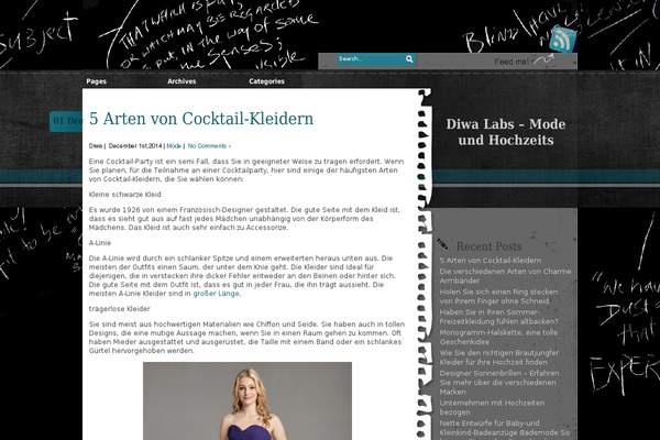 Black Board theme site design template sample