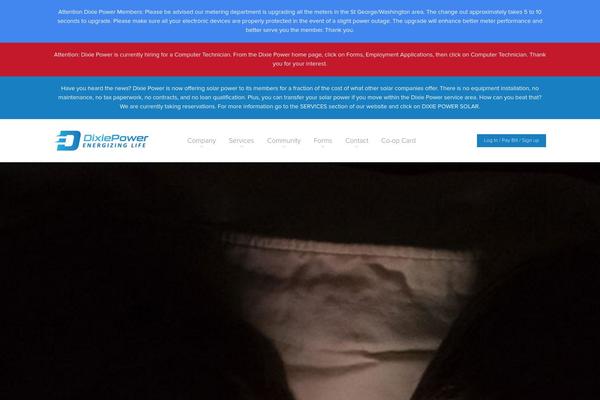 Dixie theme site design template sample