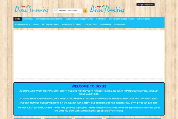 dixiesouvenirs.com site used Dixie-responsi