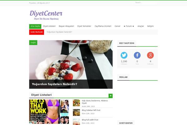 Journal theme site design template sample