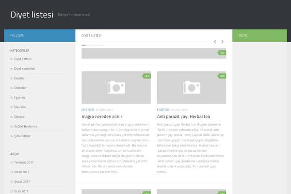 Hueman theme site design template sample