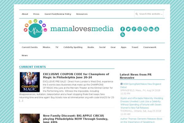 BlogNews theme site design template sample
