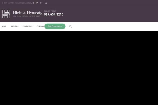 Hickshynson theme site design template sample