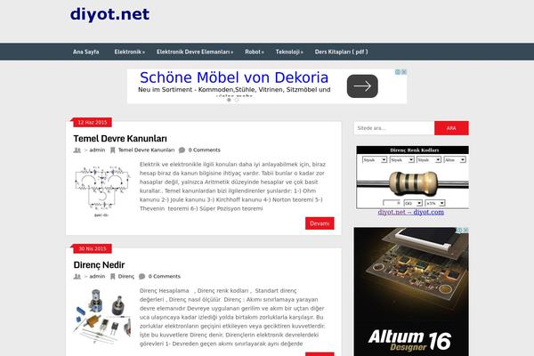 Sahifa theme site design template sample