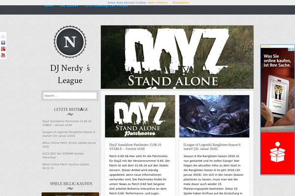 Nomad theme site design template sample