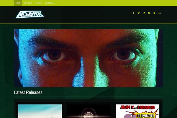 Slam theme site design template sample