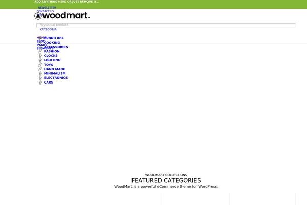 Woodmart-child theme site design template sample