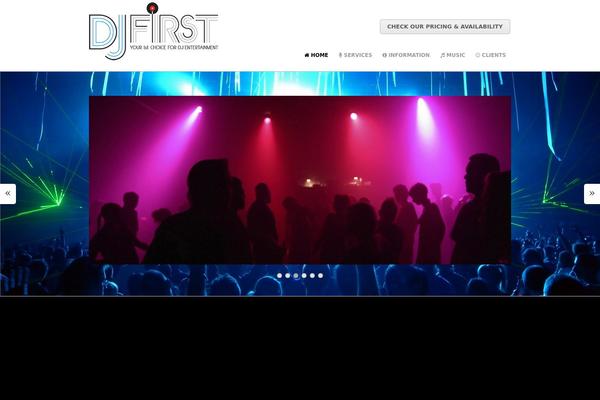 djfirst.com site used Agency Theme