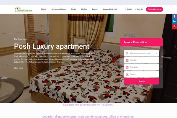 Site using Rentals-gutenberg plugin