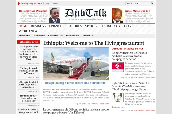 WP Newspaper theme site design template sample