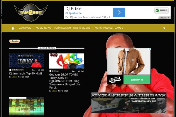 Magazin theme site design template sample