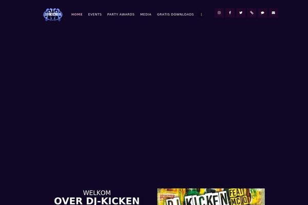 Dj-rainflow theme site design template sample