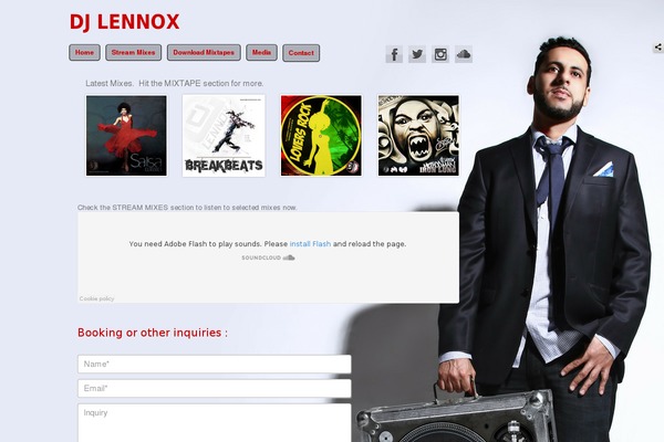 djlennoxmusic.com site used Breezi