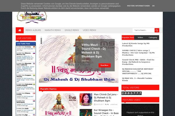 Reportage theme site design template sample