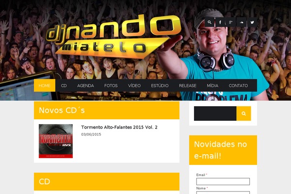 Stereo Club theme site design template sample