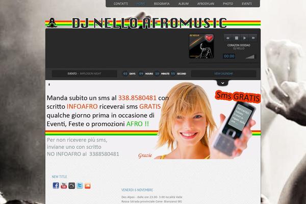 Music theme site design template sample