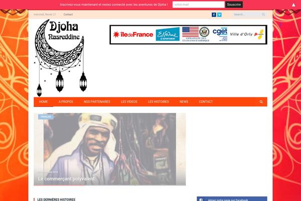 Site using MailChimp Top Bar plugin