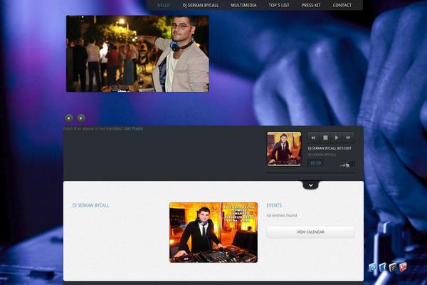 Music theme site design template sample