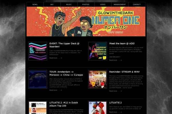 Editorial theme site design template sample