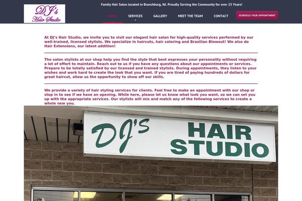 HairPress theme site design template sample