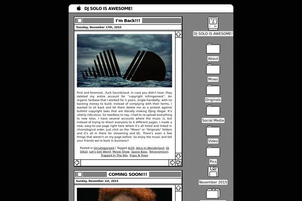 djsoloisawesome.com site used Retro-mac-os
