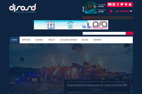 Acoustic theme site design template sample