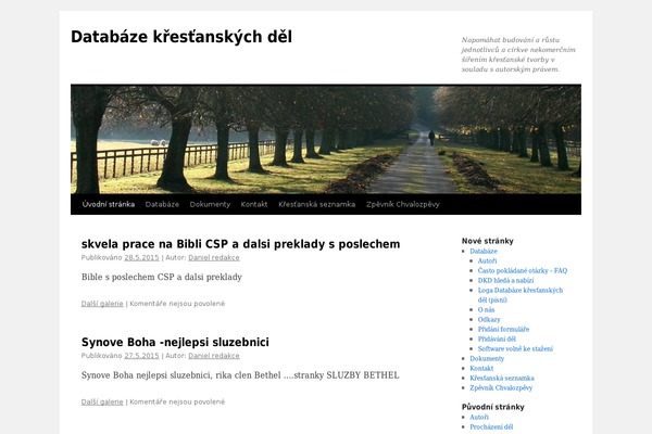 Twenty Ten theme site design template sample