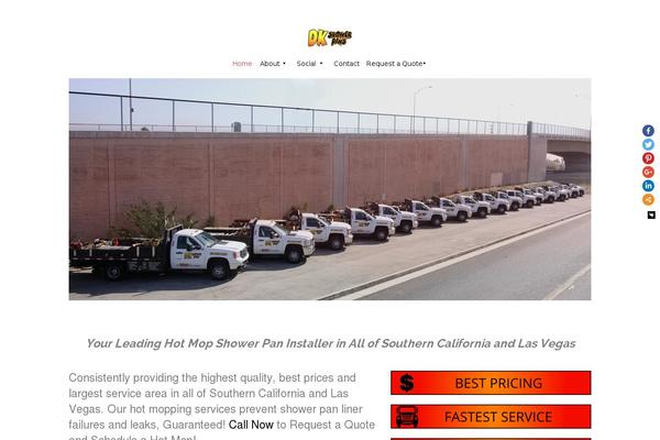 Site using GS Testimonial Slider plugin