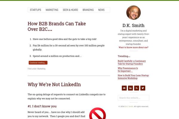 DK theme site design template sample