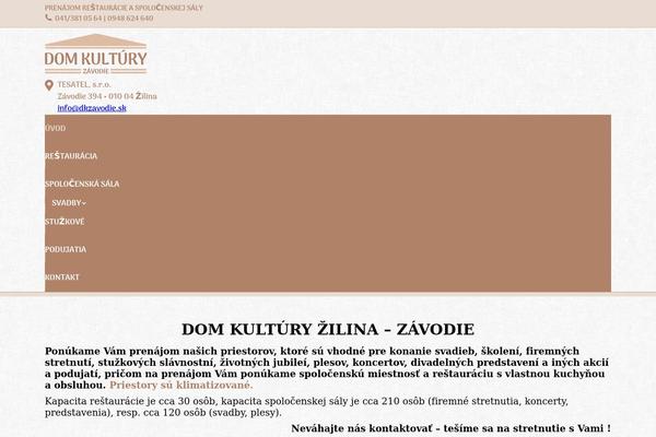 The7 Child theme site design template sample