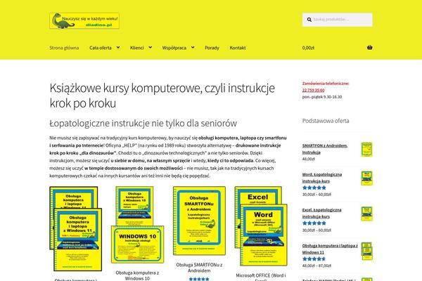 Storefront Child theme site design template sample