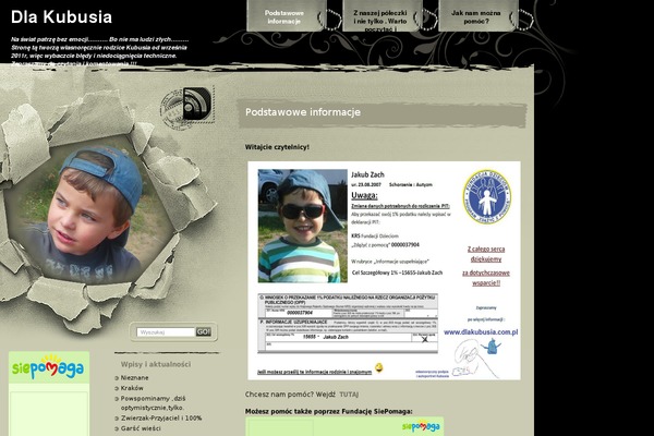 dlakubusia.com.pl site used Rustic-portrait