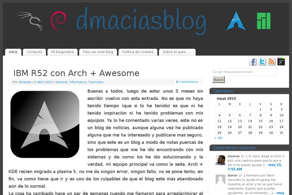 dmaciasblog.com site used Tempera
