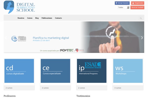 Academy theme site design template sample