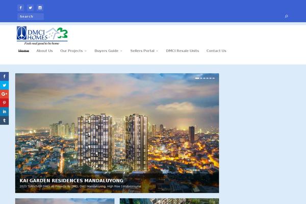 Extra-child theme site design template sample
