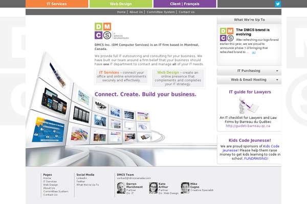 Dmcs theme site design template sample
