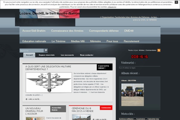 dmd48.fr site used Myweblog