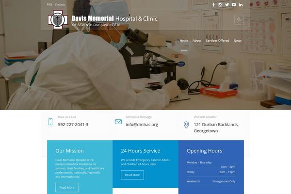 Medical-clinic theme site design template sample