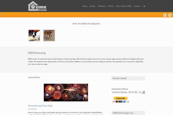 Rescue theme site design template sample