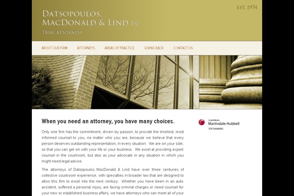 dmllaw.com site used Dml