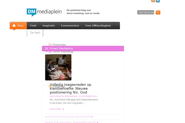 dmmediaplein.nl site used Easy Blog