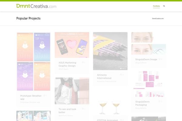 Dante theme site design template sample
