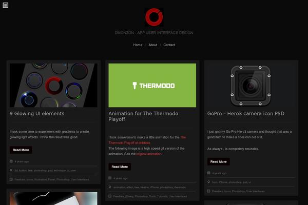 Total theme site design template sample