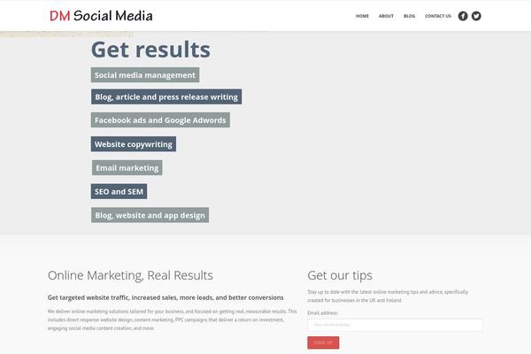 Qualia theme site design template sample