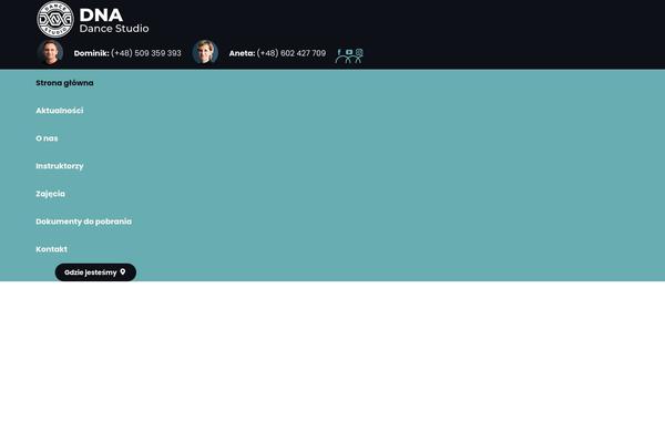 The7 Child theme site design template sample