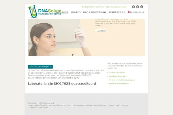 Dna theme site design template sample