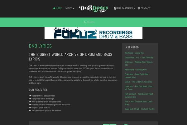 Nite theme site design template sample
