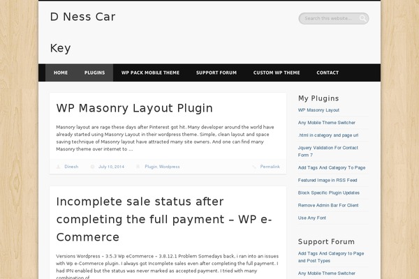 dnesscarkey.com site used Dinesh-site